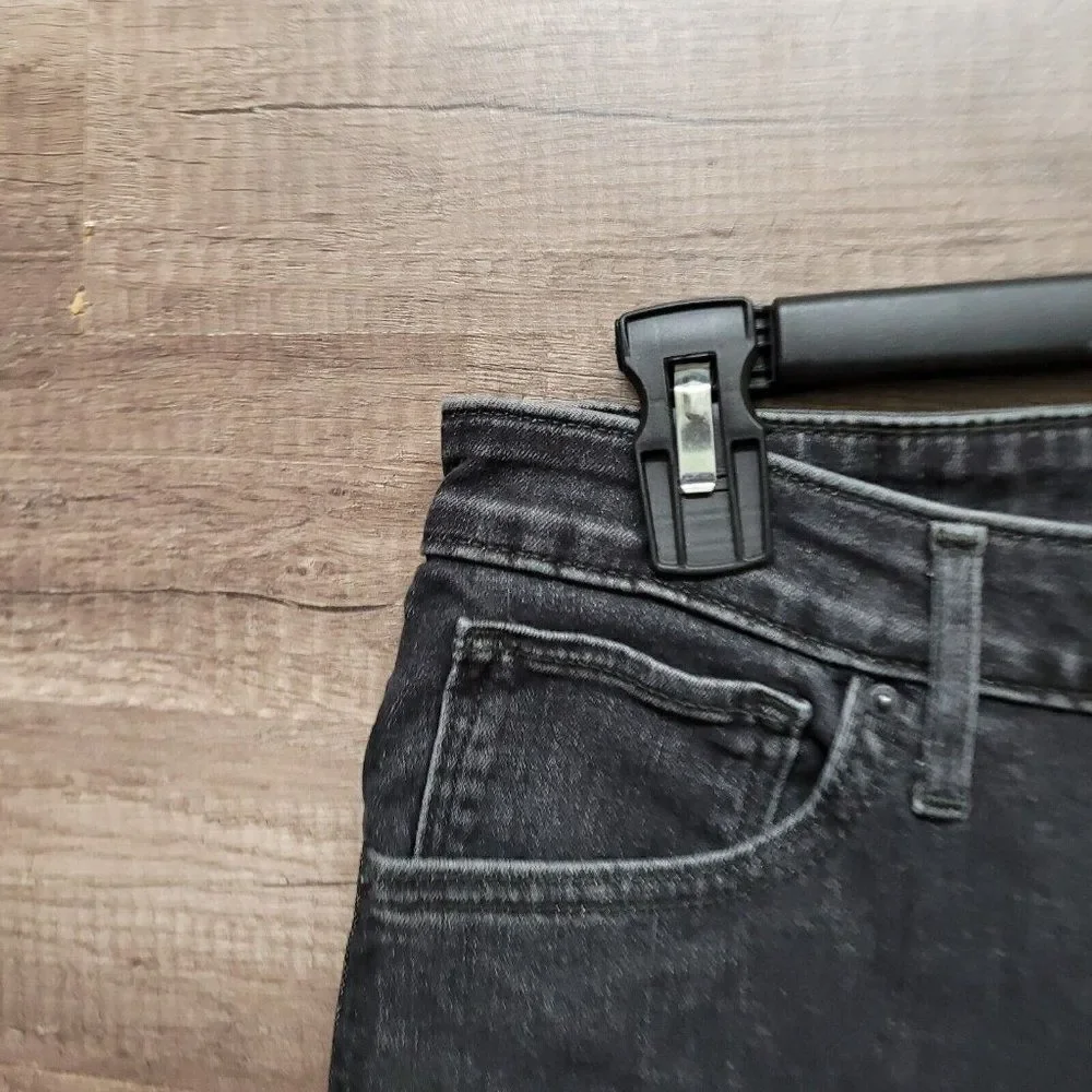 Levi's 721 High‎ Rise Skinny Ankle Jeans Size 31 Womens Black Charcoal Wash